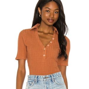 House of Harlow 1960 Ribbed Bodysuit Size Small